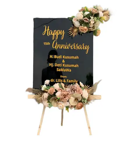 Papan Bunga Akrilik Stasiun Gambir